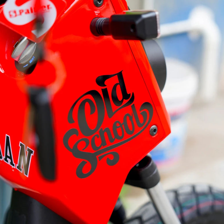 Old School Motorcycle Sticker P(1C)