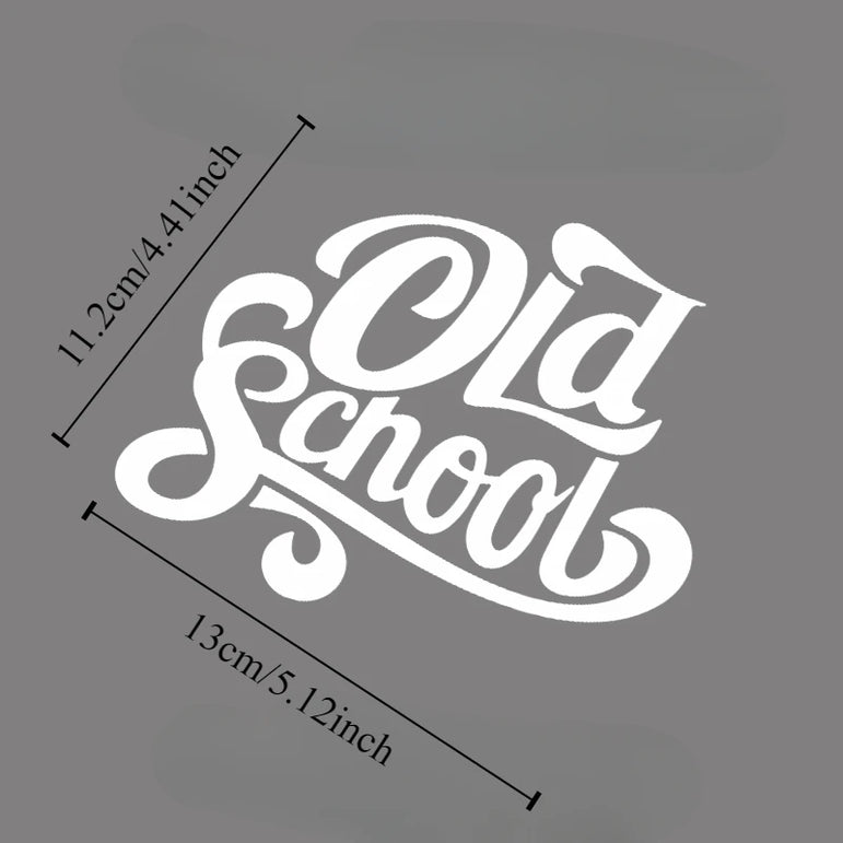Old School Motorcycle Sticker P(1C)