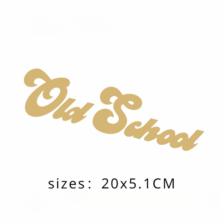 Old School Motorcycle Sticker P(1C)