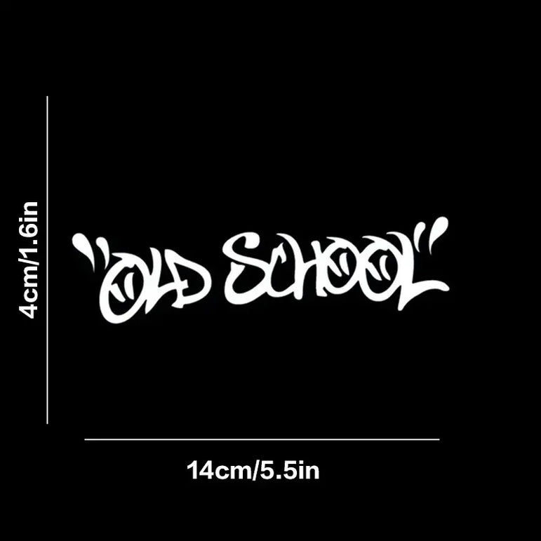 Old School Word Stickers for Cars & Laptops