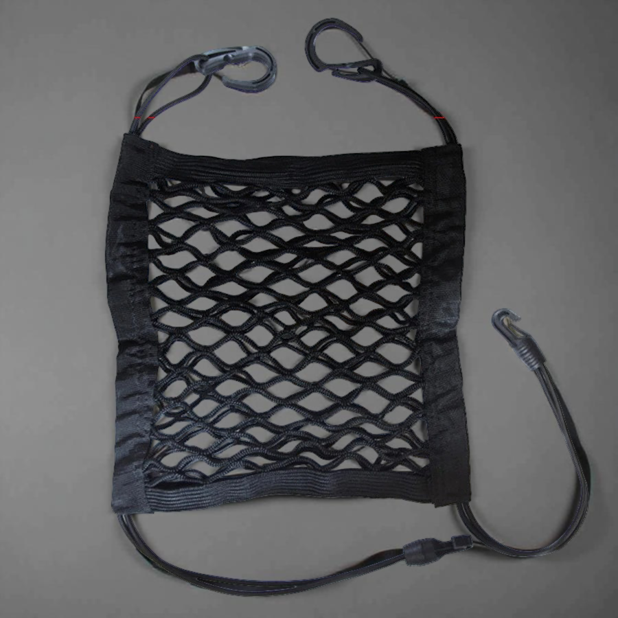 Pet Car Barrier – Mesh Back Seat Guard with Storage