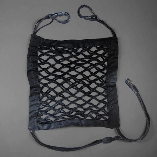 Pet Car Barrier – Mesh Back Seat Guard with Storage