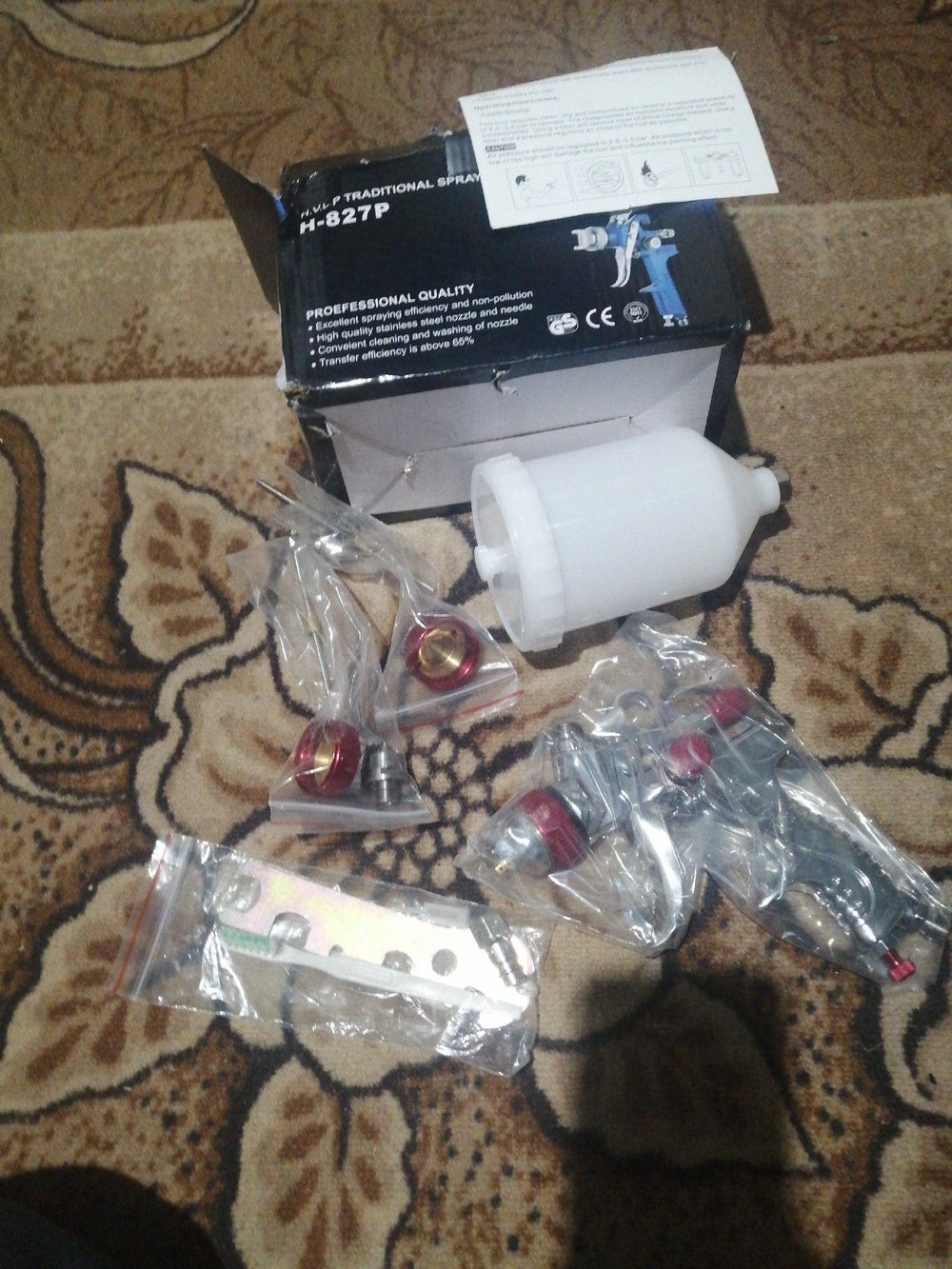 Professional HVLP Spay Gun 1.4/1.7/2.0mm Nozzle