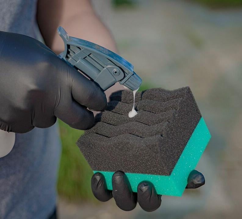 Professional sponge for polishing both tires and the car interior - One Beast Garage