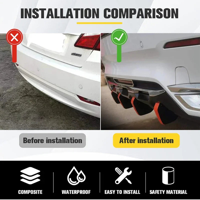 Racing Rear Bumper Diffuser