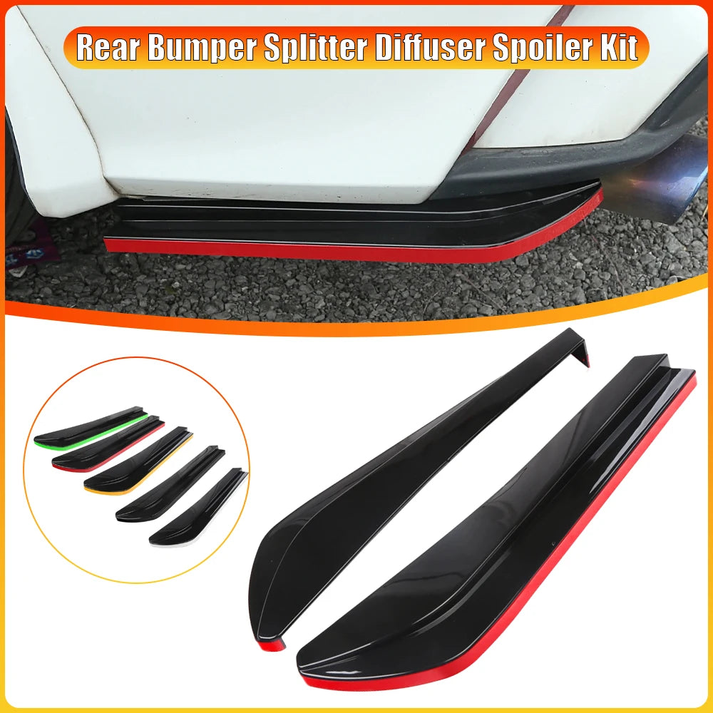 Rear Bumper Diffuser Splitter Kit