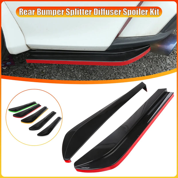 Rear Bumper Diffuser Splitter Kit