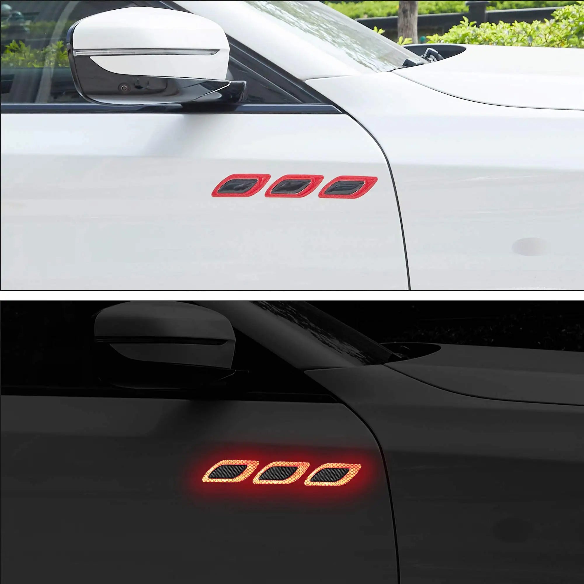 Reflective Car Safety Warning Stickers