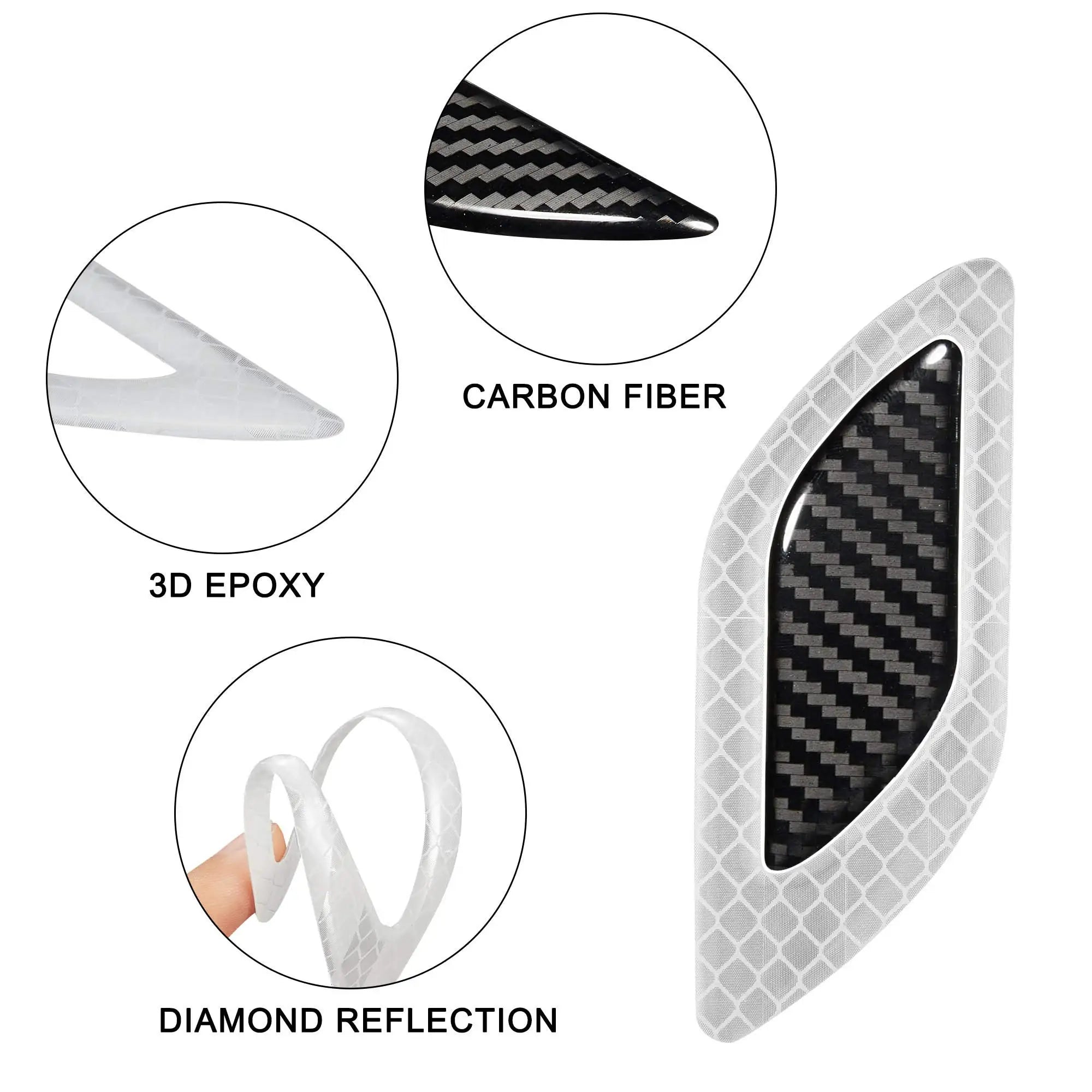 Reflective Car Safety Warning Stickers