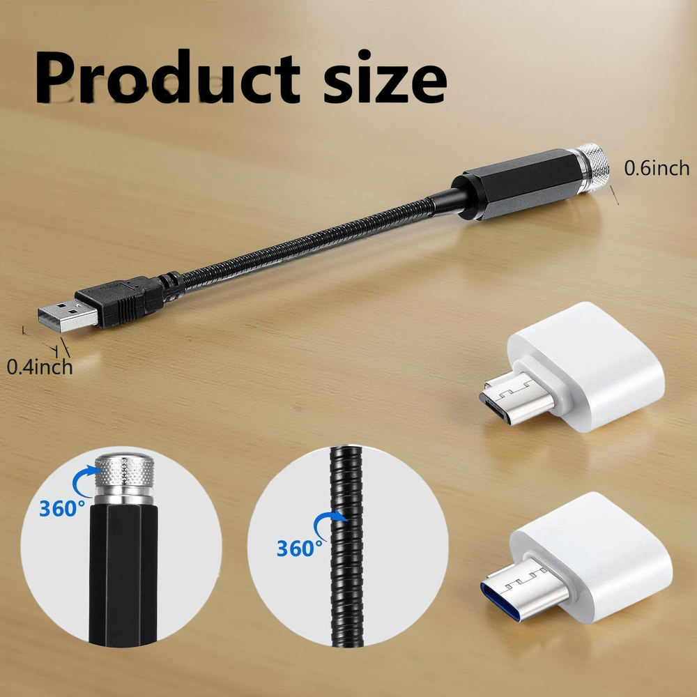 Romantic LED Car Roof Star Night Light Projector