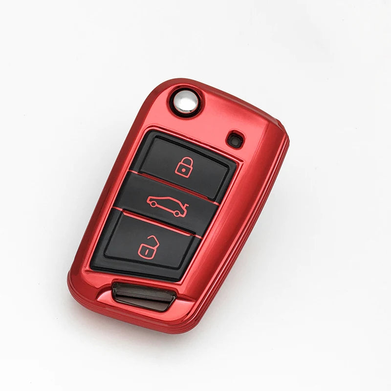 Premium Car Key Case Cover for VW / Skoda / SEAT