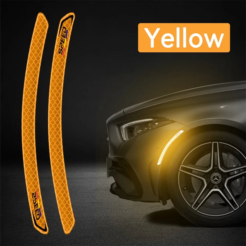 Reflective Wheel Arch Safety Stickers – 1 Pair