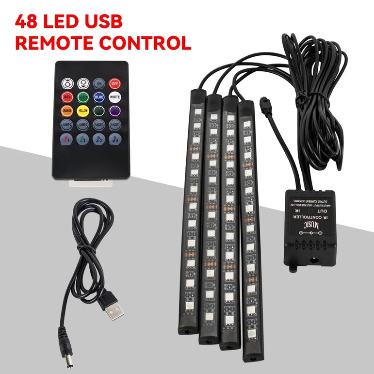 RGB LED Car Interior Ambient Lights