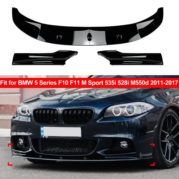 BMW F10 M Sport Front Bumper Lip Splitter