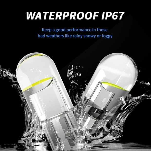 10PCS T10 W5W LED Car Bulbs White