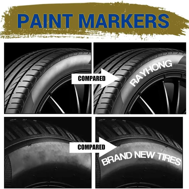 White Waterproof Tire Paint Pen