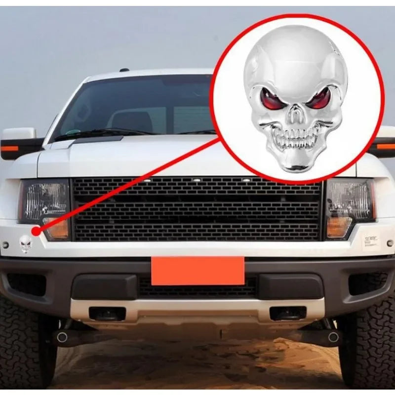Creative 3D Skull Car Sticker
