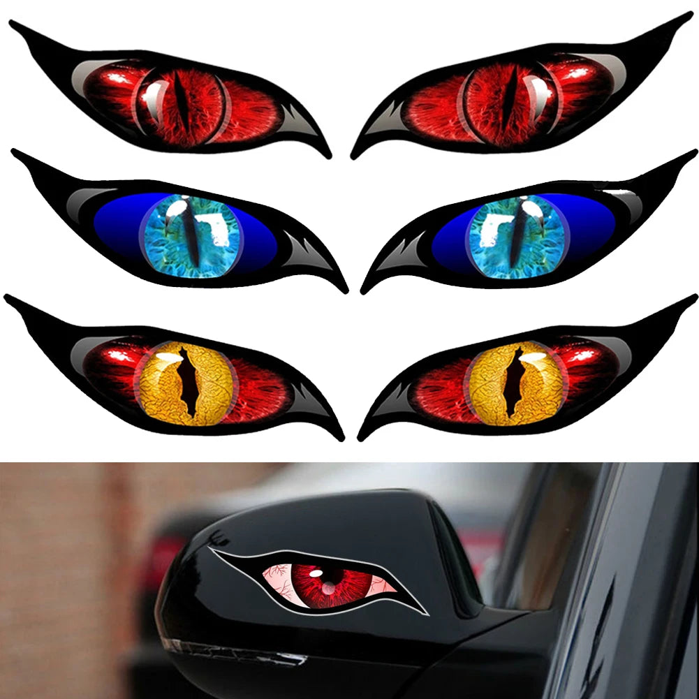 Evil Eye Zombie Car Sticker Set