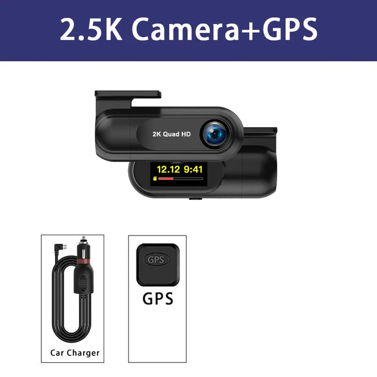 2,5K-Dashcam mit WLAN und GPS