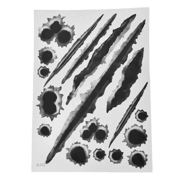 3D Bullet Hole Car Sticker Decal