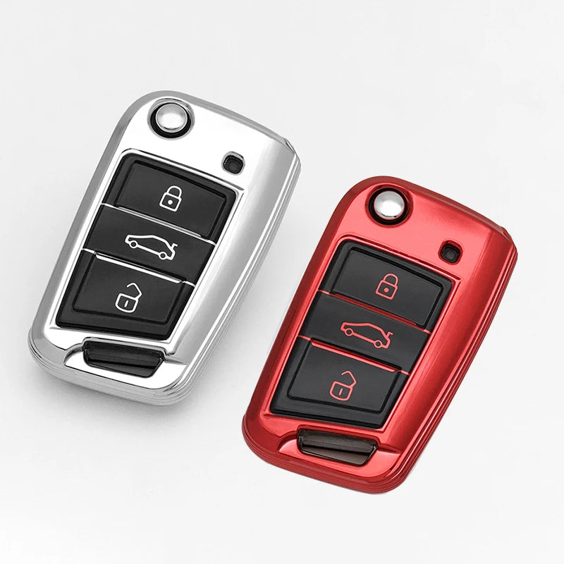 Premium Car Key Case Cover for VW / Skoda / SEAT