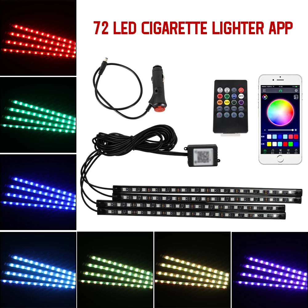 RGB LED Car Interior Ambient Lights