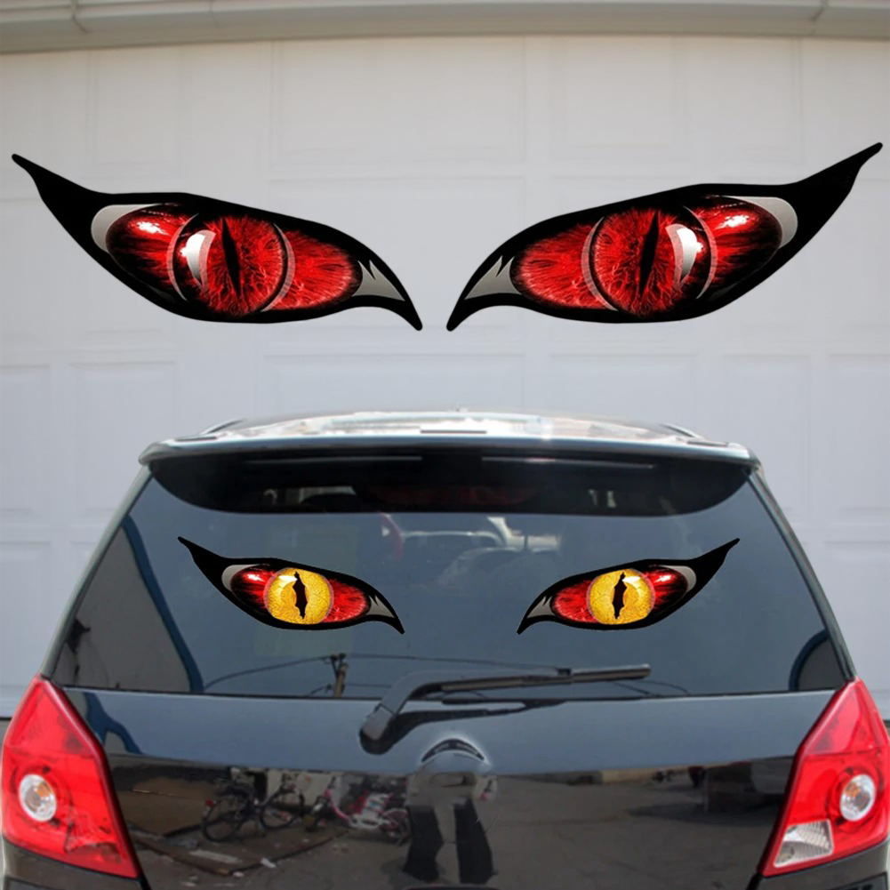 Evil Eye Zombie Car Sticker Set
