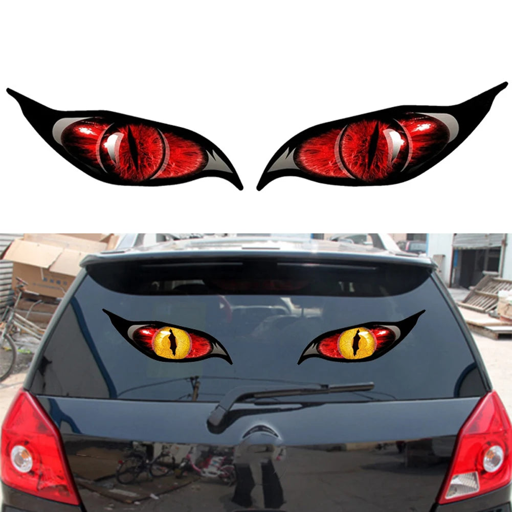 Evil Eye Zombie Car Sticker Set