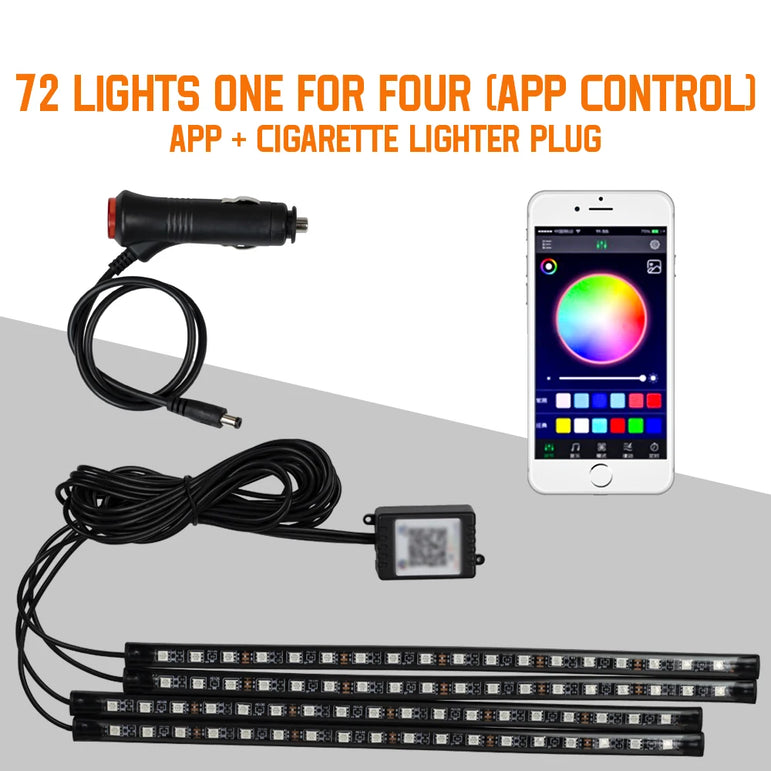 RGB LED Car Interior Ambient Lights