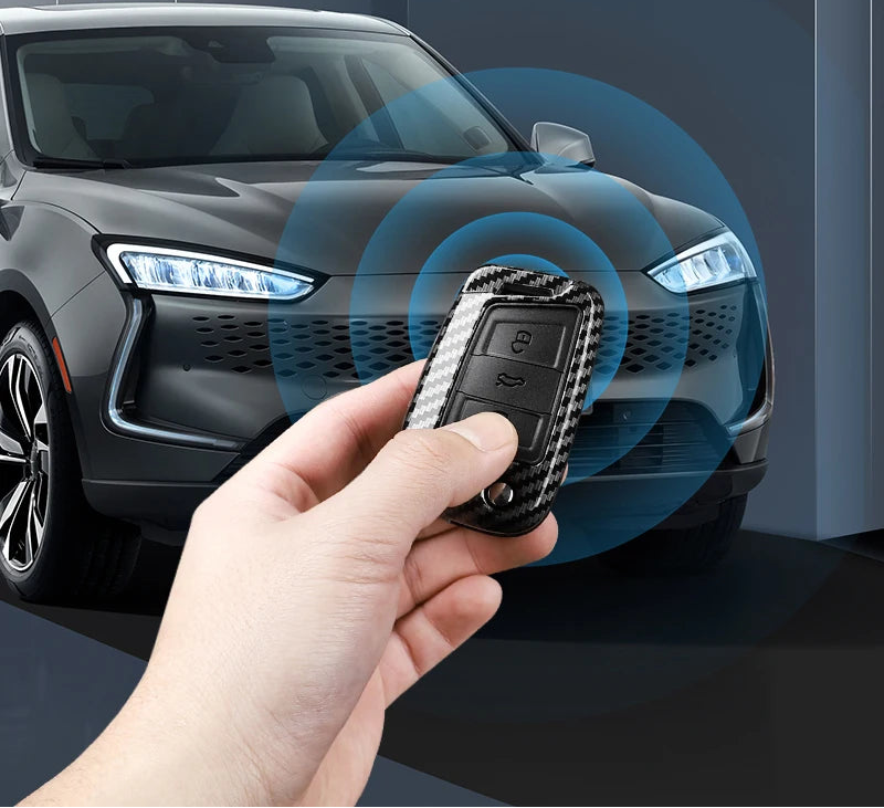 Carbonfaser-Schlüsseletui für VW und Skoda