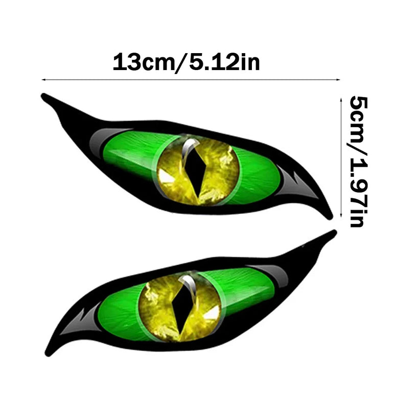 Evil Eye Zombie Car Sticker Set