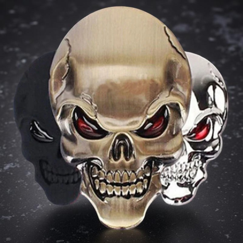 Creative 3D Skull Car Sticker