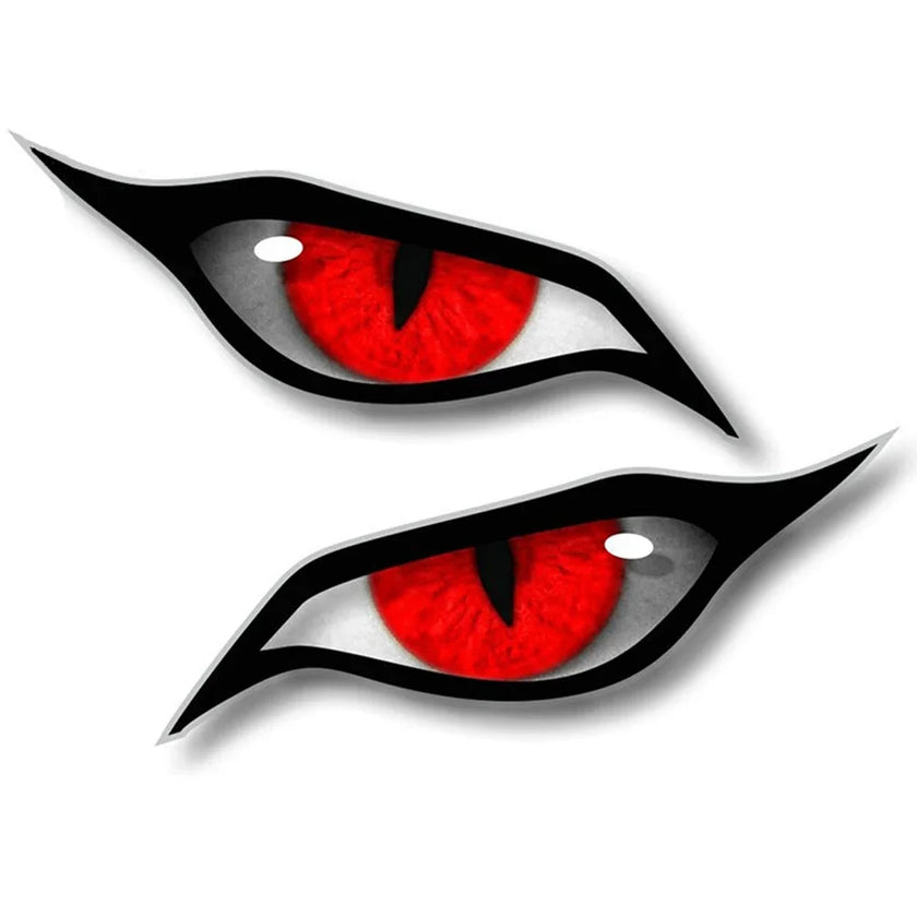 Evil Eye Zombie Car Sticker Set