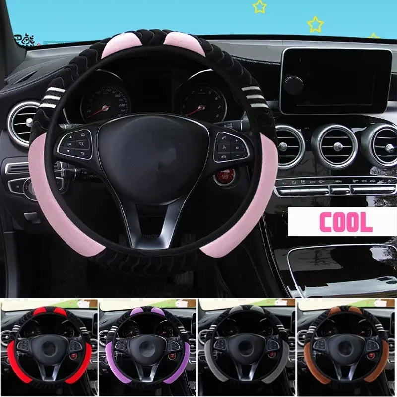 Little Monster Plush Steering Wheel Cover