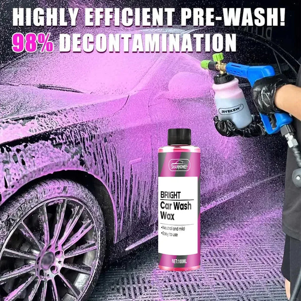 Pink Foaming Car Wash Soap & Wax