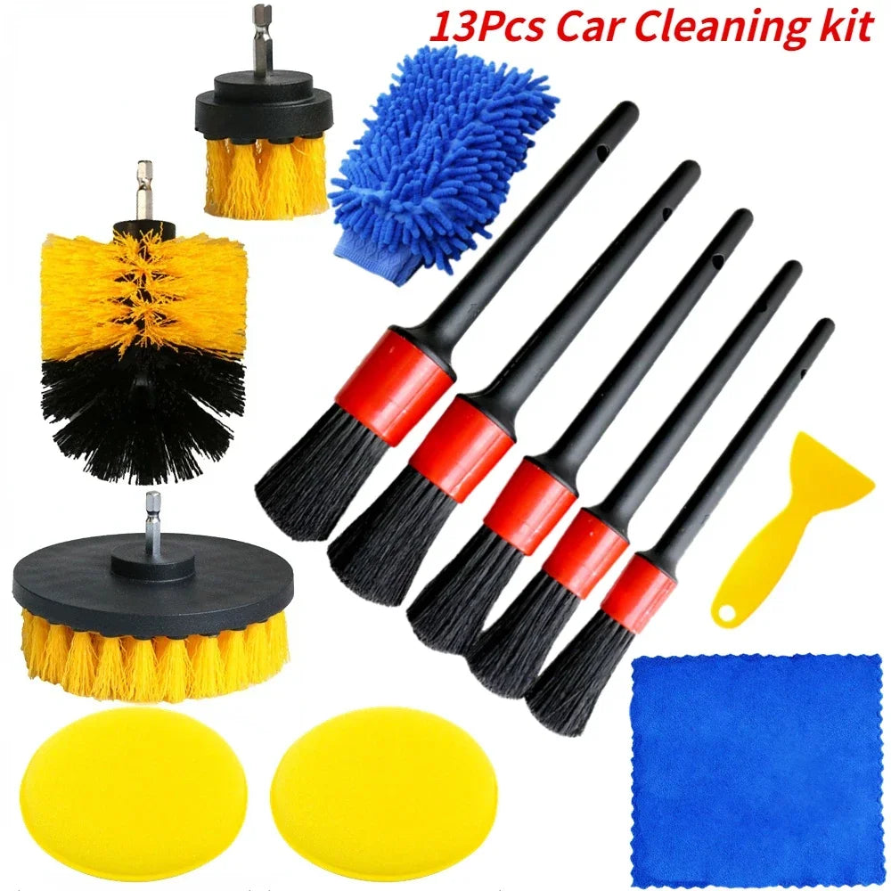 Car Cleaning & Detailing Brush Kit