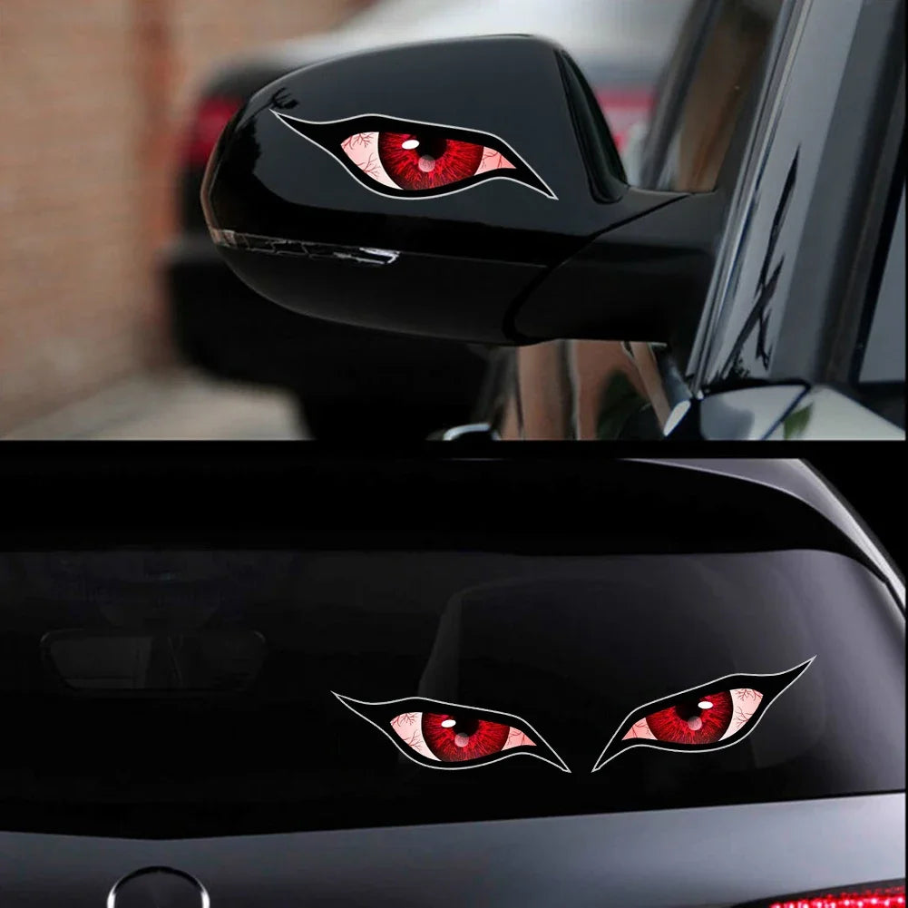 Evil Eye Zombie Car Sticker Set