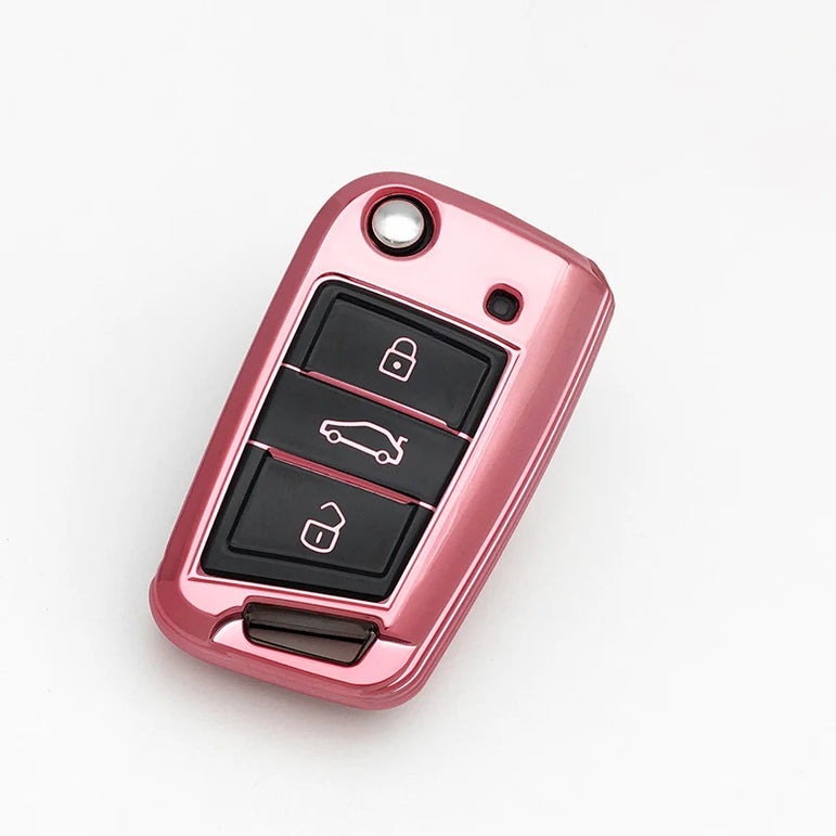 Premium Car Key Case Cover for VW / Skoda / SEAT