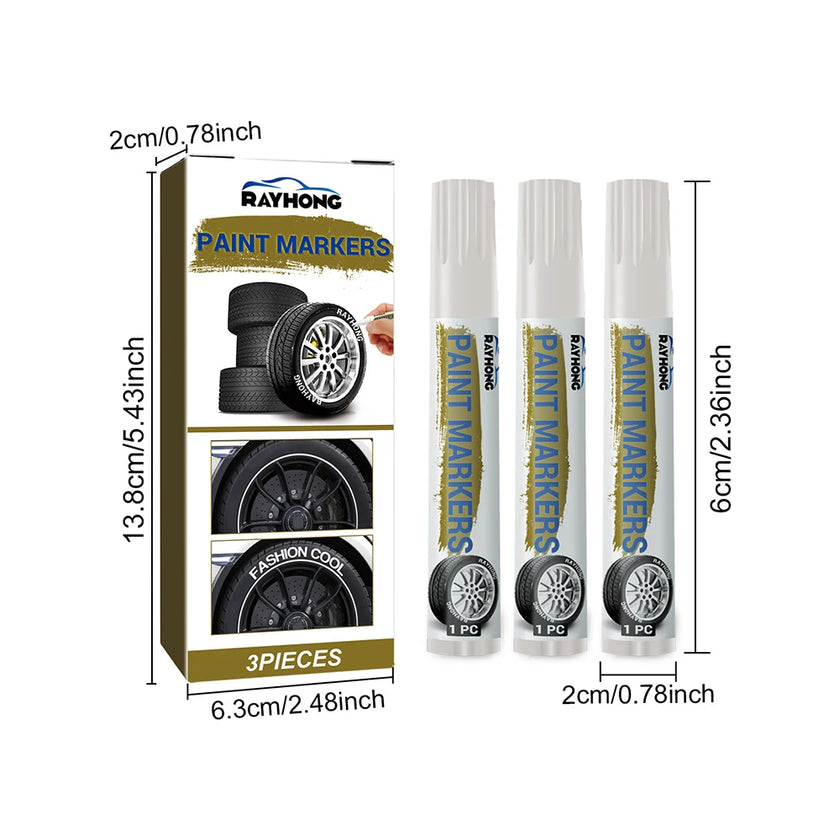 Crayon vopsea alb, impermeabil, pentru anvelope