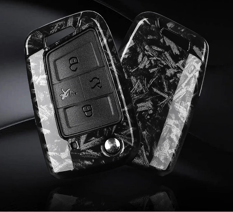 Carbonfaser-Schlüsseletui für VW und Skoda