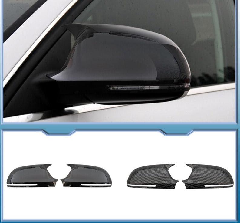 Set of 2 decorations for mirror caps compatible with Audi batman type