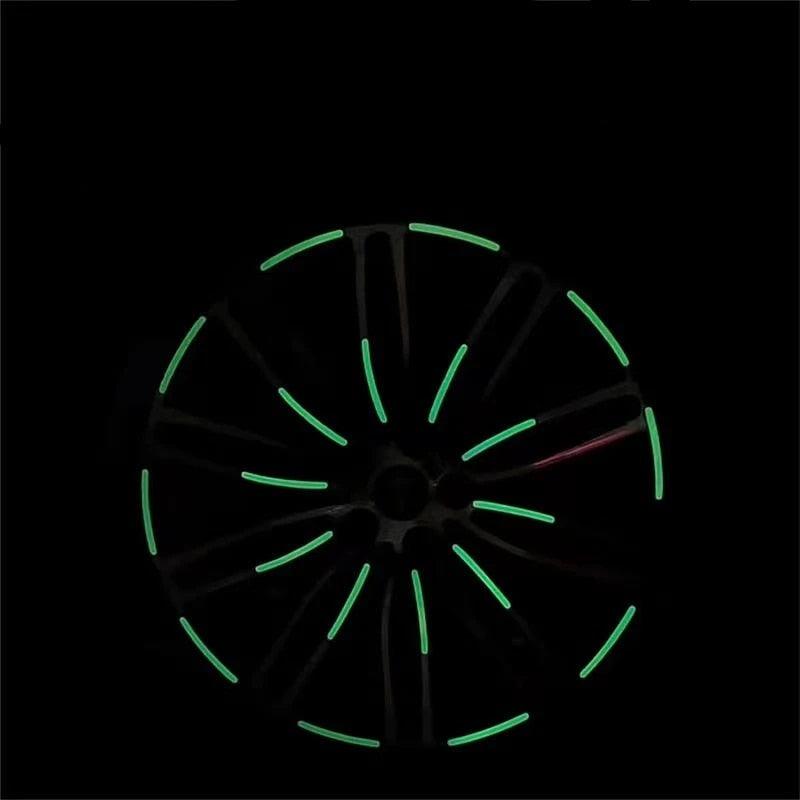 Set of 4 phosphorescent stickers to stick on rims - One Beast Garage