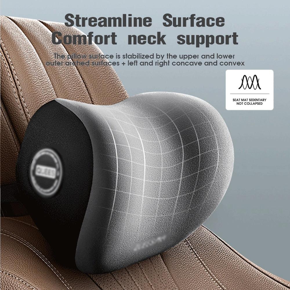 Set of car pillows for headrests and lumbar