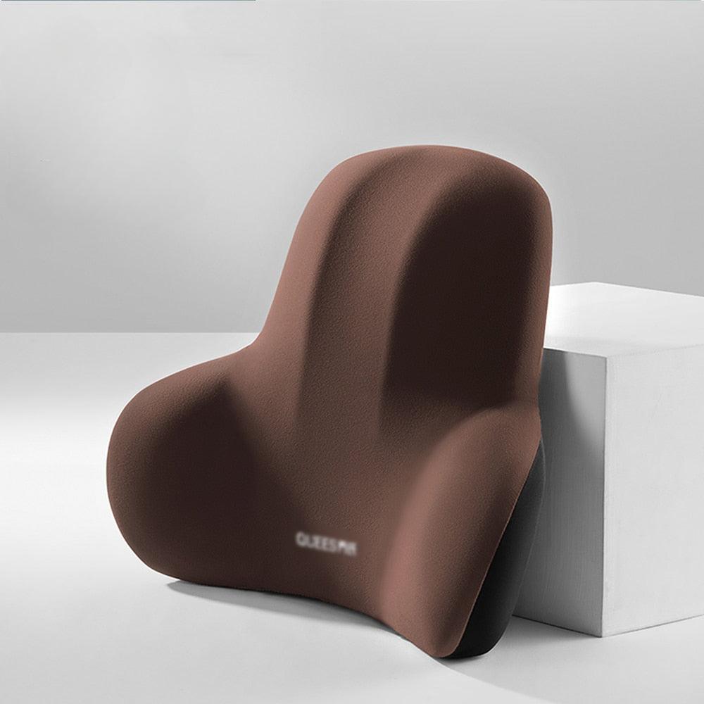 Set of car pillows for headrests and lumbar