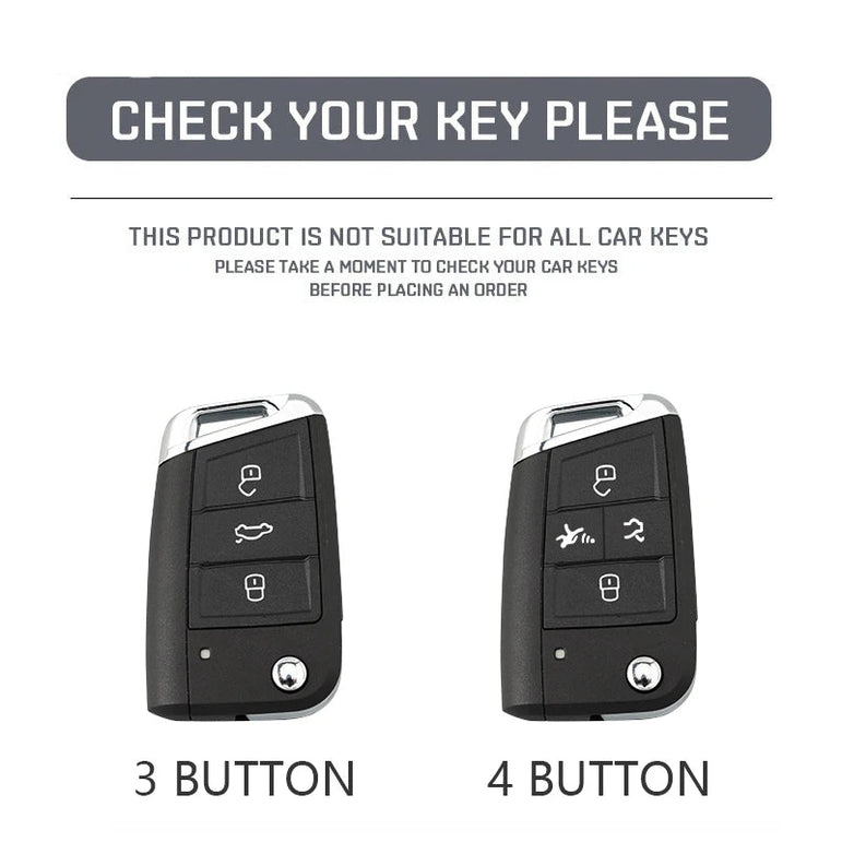 Carbonfaser-Schlüsseletui für VW und Skoda