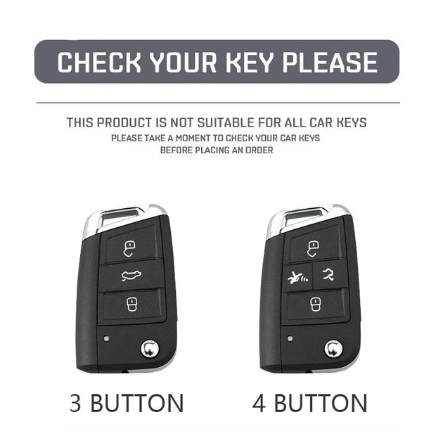 Carbonfaser-Schlüsseletui für VW und Skoda