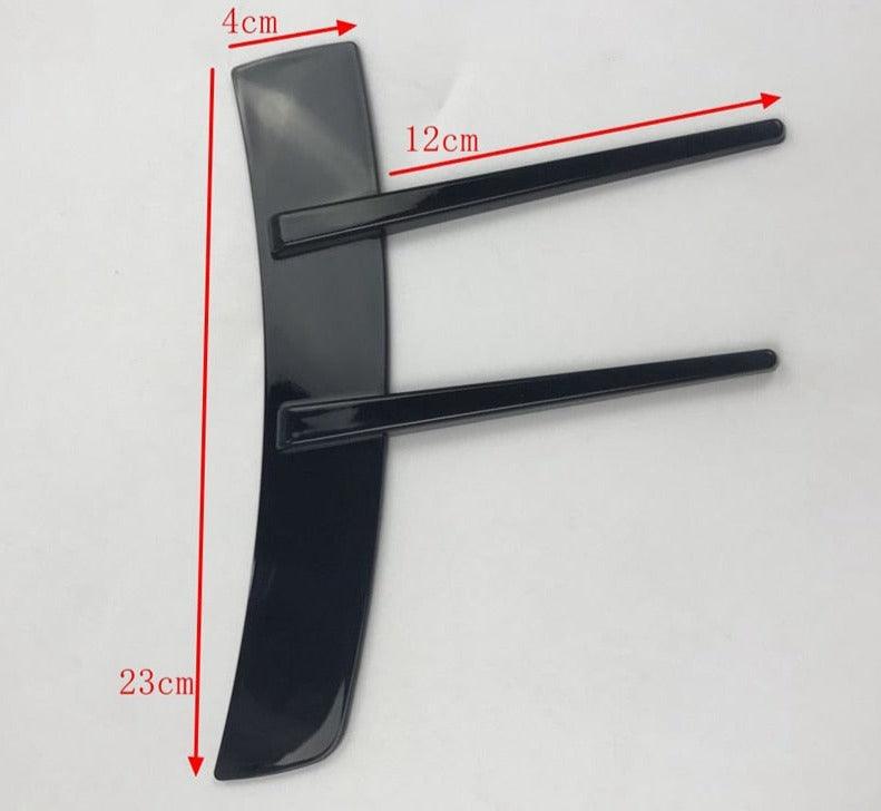 Side lips for the front bumper