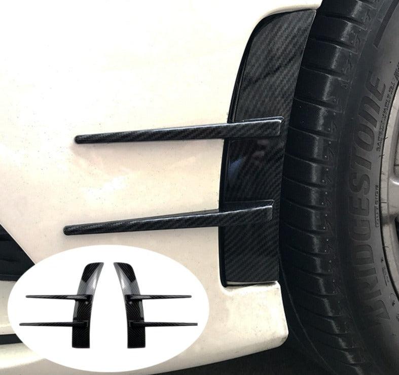 Side lips for the front bumper