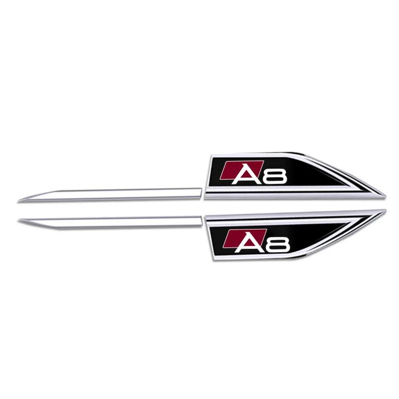 Side metal emblem for Audi (A3-A8) (Q3-Q8)