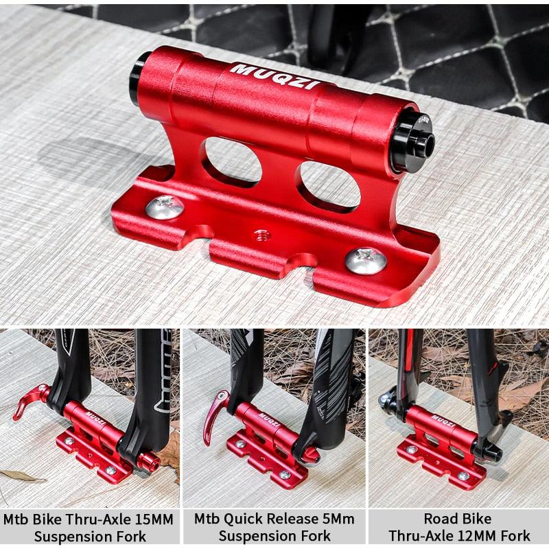 Support for fixing the bicycle on the car